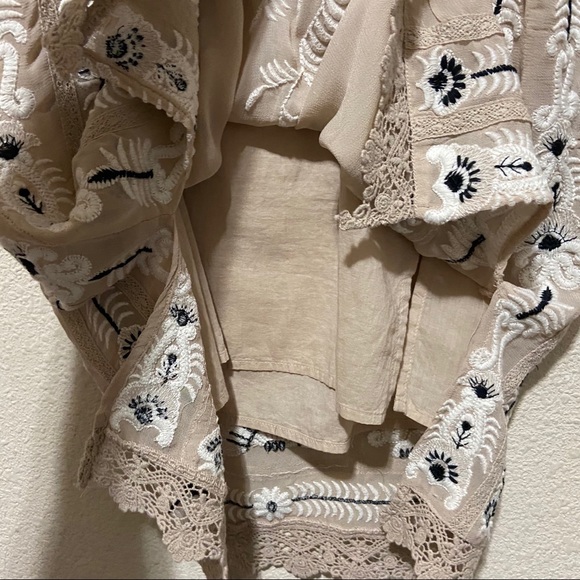 Anthropologie Maeve Embroidered Slip Dress Medium - Picture 16 of 17